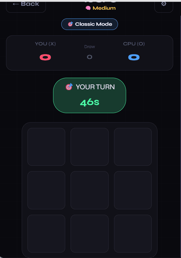 Multiplayer Tic-Tac-Toe detail